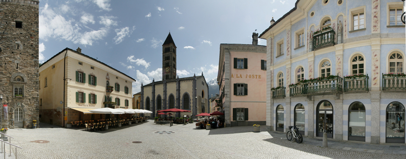 Piazza Comunale Poschiavo (Bild: Friedrich Böhringer)