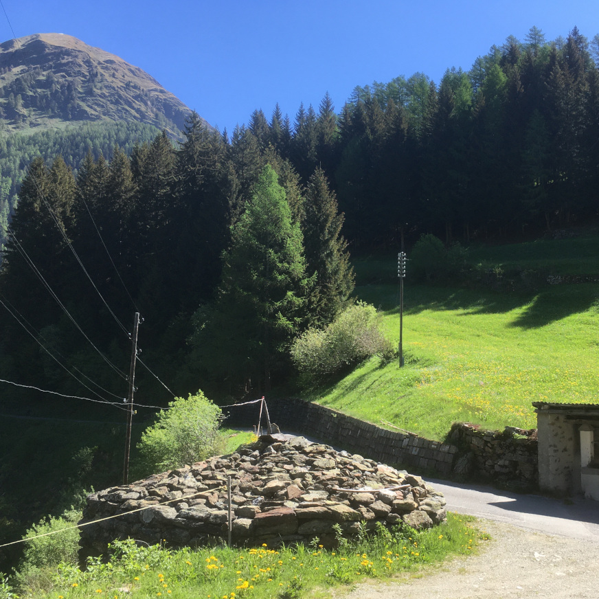 Crot und Brunnen neben der Scheune des Hauses